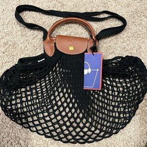 Longchamp Le Pliage Filet L Mesh Bag NWT